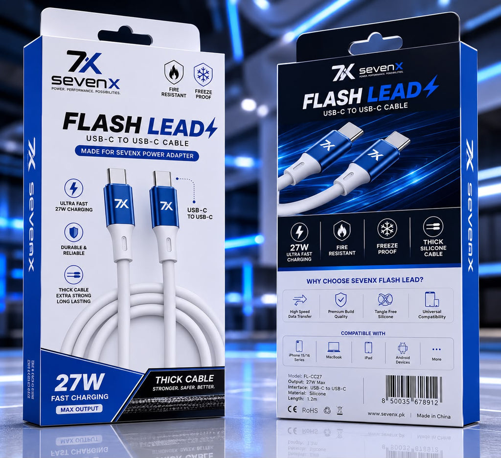SevenX Flash Lead – Fast Flash Cable (USB-C to USB-C)