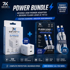 SevenX Power Bundle | 35W Fast Charger + Lead Ultra USB-C to USB-C Cable