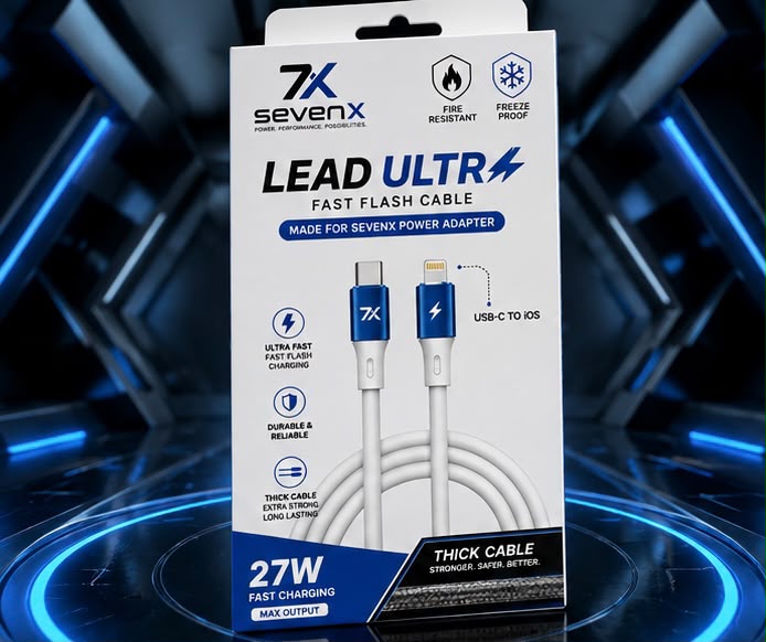 SevenX Lead Ultra – Fast Flash Cable (USB-C to Lightning)
