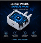 SevenX Power Bundle | 35W Fast Charger + Lead Ultra USB-C to USB-C Cable